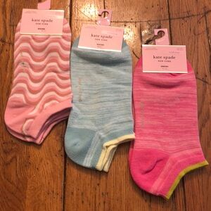 NEW - KATE SPADE ♠️ 3 PACK OF NO SHOW SOCKS